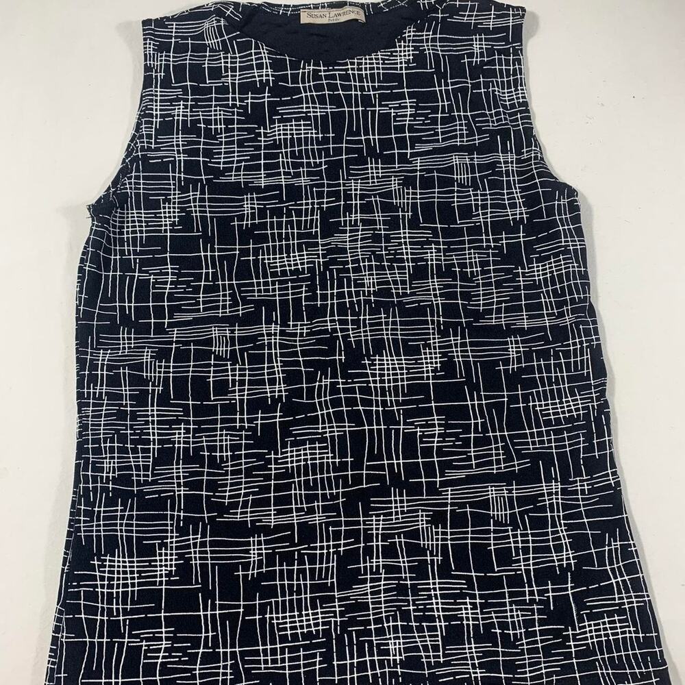 Vintage 90s black white Susan Lawrence petite